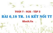 Bài 6.18 trang 14 Toán 7 Kết nối tri thức Tập 2